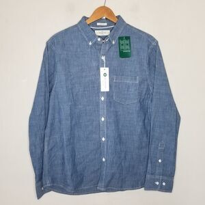 Hawker Rye chambrey regular stretch short men's button down dress shirt